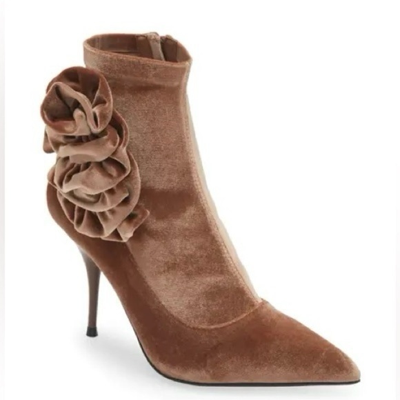 Jeffrey Campbell Florette Boot Velvet Sz 6.5 - Picture 3 of 9